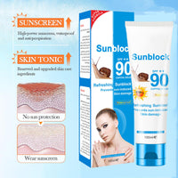 NLFOX Sunblock SPF90++ Face Cream - Non Greasy Sunscreen for All Skin Types - Snail Essence Sun Protection - Ultra Light Sun Lotion,100ml