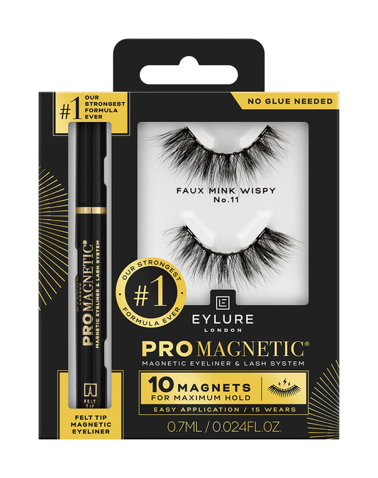 Eylure Luxe Pro Magnetic 10 Magnets Felt Tip Wispy False Lashes