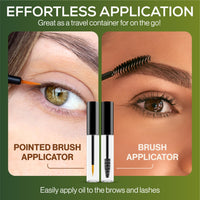 Organic Castor Oil with Biotin & Vitamin E Serum for Eyebrows, Eyelashes, Hair, Nails & Skin - Revitalises Hair & Scalp, Thicker Brows and Lashes, Stronger Nails, Softer Skin.