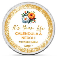It's Your Life Miracle Balm, Calendula balm, Natural Skincare, as a, Wound Healing Cream, Scab Healing Cream, &, Burn Cream Healing Anti Scar. 50 grams of, Calendula Cream, its Natures, Wonder Balm, for, Dry Skin
