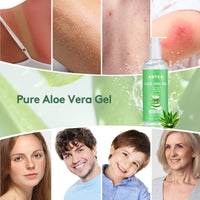 ASYBO 300 ml Aloe Vera Gel, 100% Natural Pure Aloe Vera Hydrating Facial Moisturizer, After Sun Care, Reduce Acne, Repair Scars, Suitable for All Skin Types