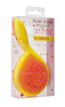 Michel Mercier Ultimate Girlie Detangling Brush for Fine Hair, Yellow Handle/Pink Bristles