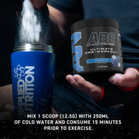 Applied Nutrition Bundle ABE Pre Workout 375g + ABE Black Shaker 700ml | All Black Everything Pre Workout Powder, Energy Drink, Physical Performance, Creatine, Beta Alanine, Caffeine (Sour Apple)