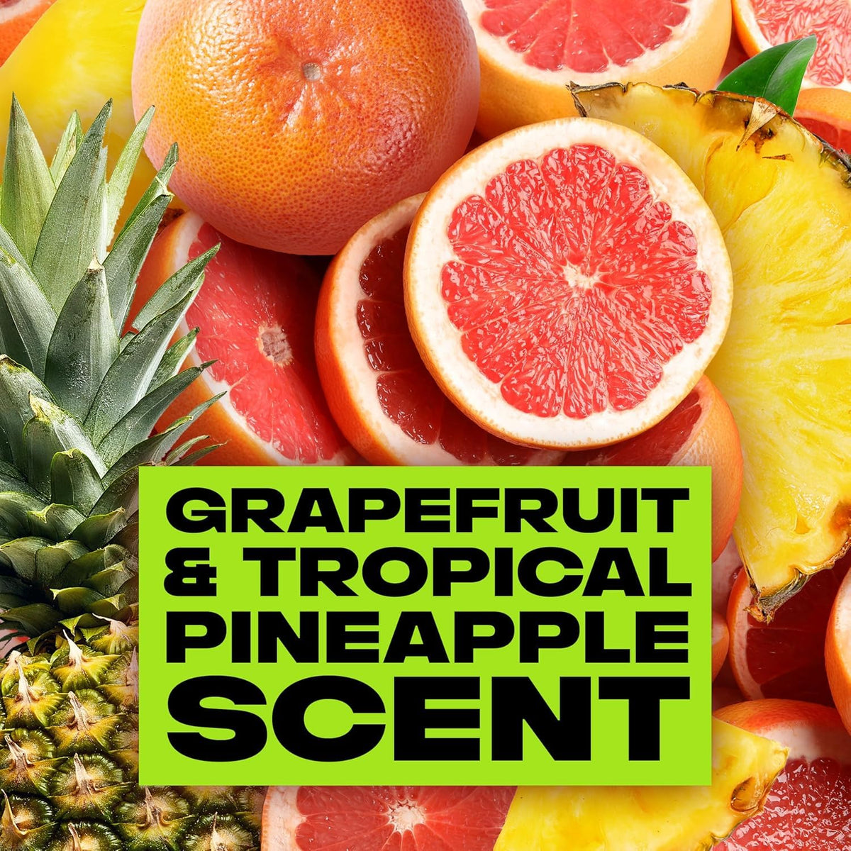 Lynx Epic Fresh Boost 3-in-1 Body, Face and Hair Wash, Grapefruit and Tropical Pineapple Shower Gel 225ml | Set of 4 | Click on '𝗖𝘂𝘀𝘁𝗼𝗺𝗶𝘀𝗲 𝗡𝗼𝘄' for More Bulk Options!