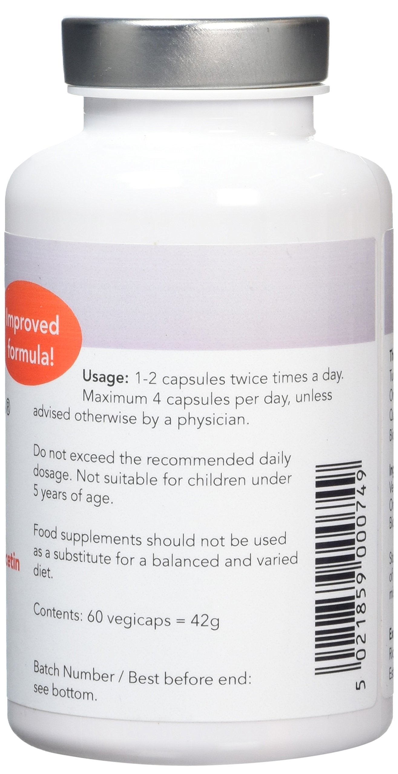 Epigenar Curcumin Oregano Quercetin Complex 60 Vegi Capsules, 30 g