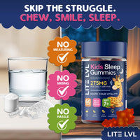 LITE LVL Twin Pack - 60 x Kids Sleep Gummies - Mixed Berry Flavoured Sleep Gummies for Kids