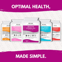 Ryxx Biotin Complex 10,000µg | High Strength Biotin for Hair Growth, Skin & Nails | 120 Vegan Tablets | Made in the UK by RYXX
