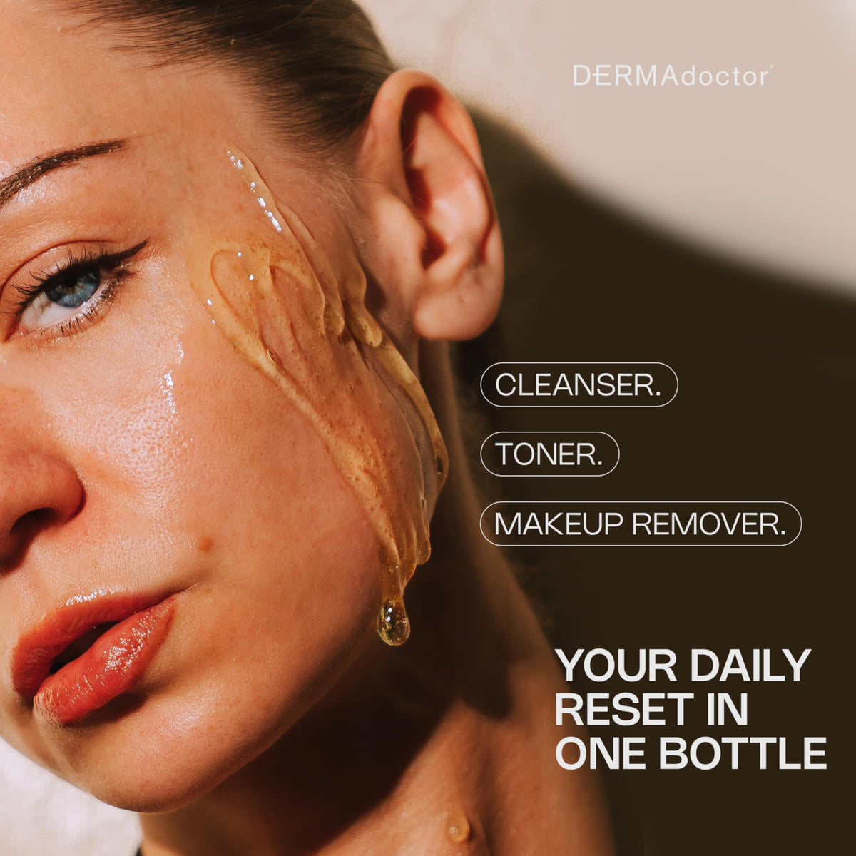 DERMAdoctor Kakadu C Brightening Daily Cleanser – 3-in-1 Vitamin C Face Wash, Toner & Makeup Remover for Dull, Uneven Skin – Soap-Free Hydrating Gel – 210 Millilitres (DR-KCDC7)