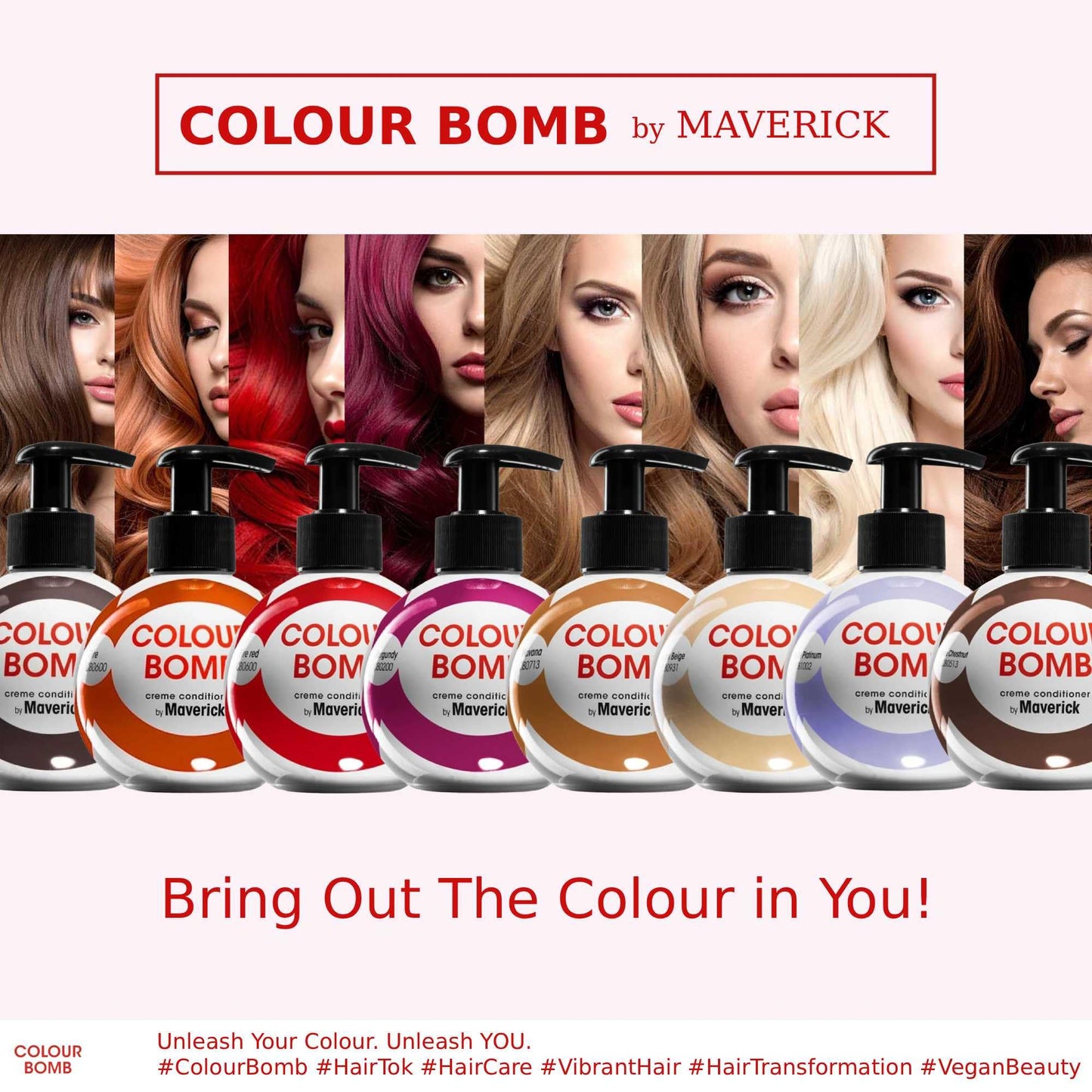Colour Bomb by Maverick Pink Colour Depositing Conditioner 250ml