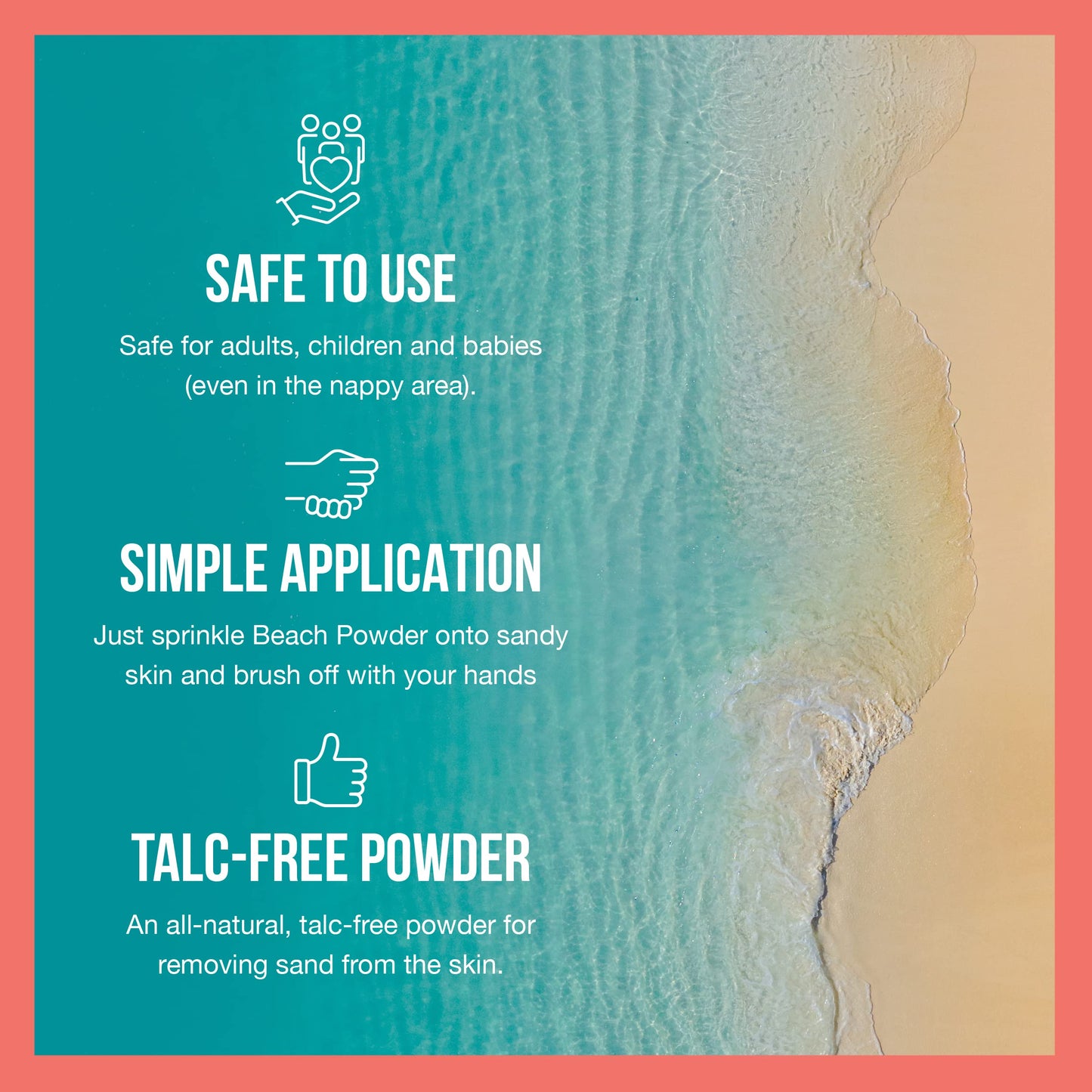 Beach Powder, 1 x Original Beach Powder (100g), 1 x Beach Powder Shimmer (85g) | Removes Sand Effortlessly for Wonderfully Smooth Skin | Beach Skin Care - Eco-Friendly, Allergen-Free, Talc Free