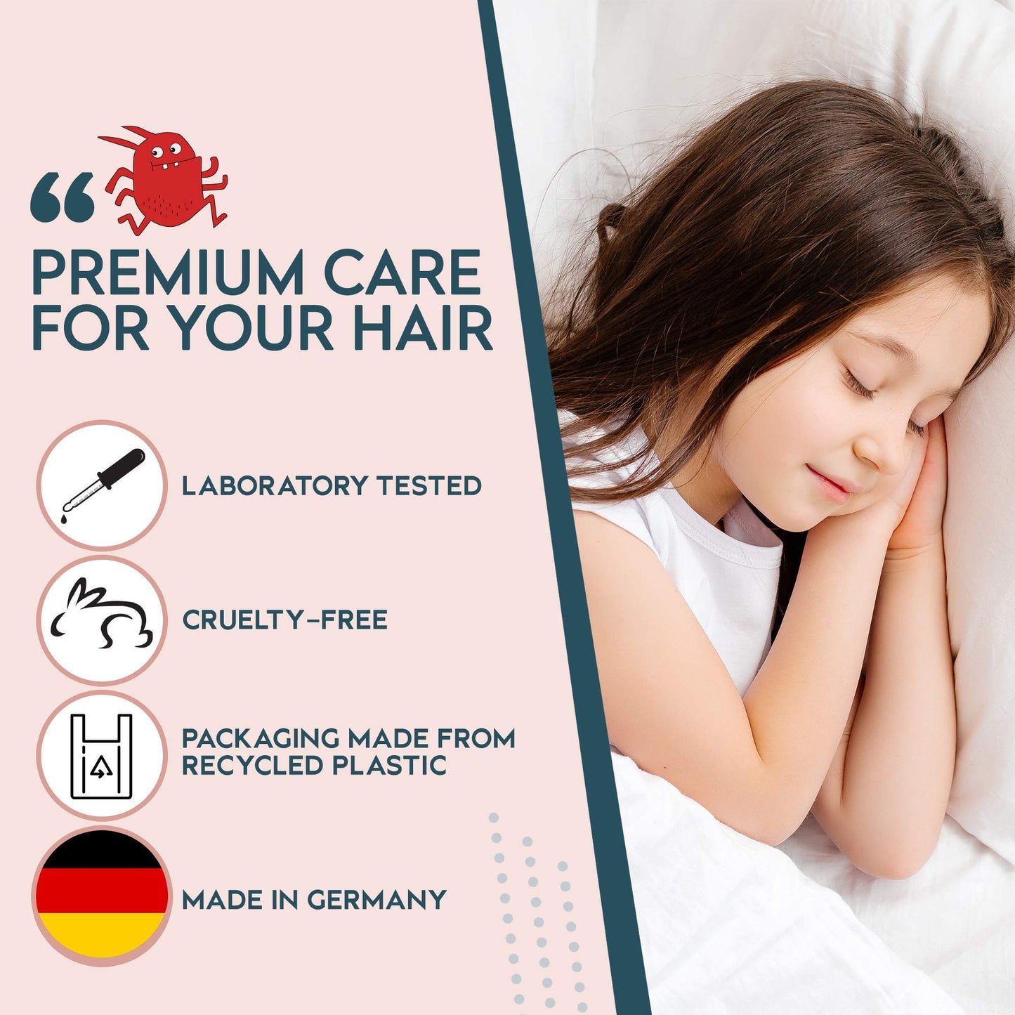 LISCH 100% Natural Head Lice Treatments That Kills Eggs and Lice - Organic Nit Treatment for Kids - Daily Nit Shampoo Extra Strength - Headlice Treatment for Adults and Kids, 250ml of nit Solution