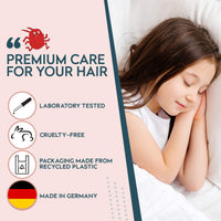 LISCH 100% Natural Head Lice Treatments That Kills Eggs and Lice - Organic Nit Treatment for Kids - Daily Nit Shampoo Extra Strength - Headlice Treatment for Adults and Kids, 250ml of nit Solution