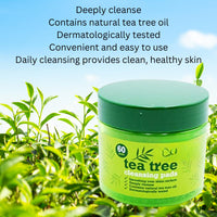 Be Your Priority 3 X Tea Tree Face Cleansing Pads - 60 Count (180 in Total) - Deep Cleanse, Refresh & Revitalize Your Skin - Ideal for Acne-Prone Skin.