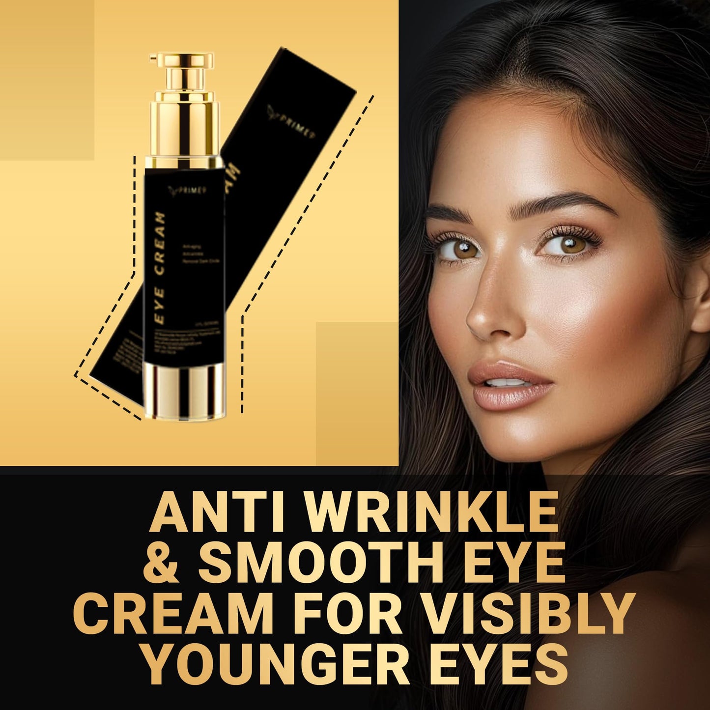 Prime9 Eye Cream for Dark Circles and Puffy Eyes| 60ml/2.02 oz Under Eye Cream for Women