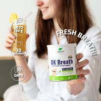 Nature's Finest by Nutrisslim OK!Breath - 6-in-1 Digestive Enzyme Complex, Natural Freshener and Bad Breath Treatment for Adults, Patented DigeZyme® Formula