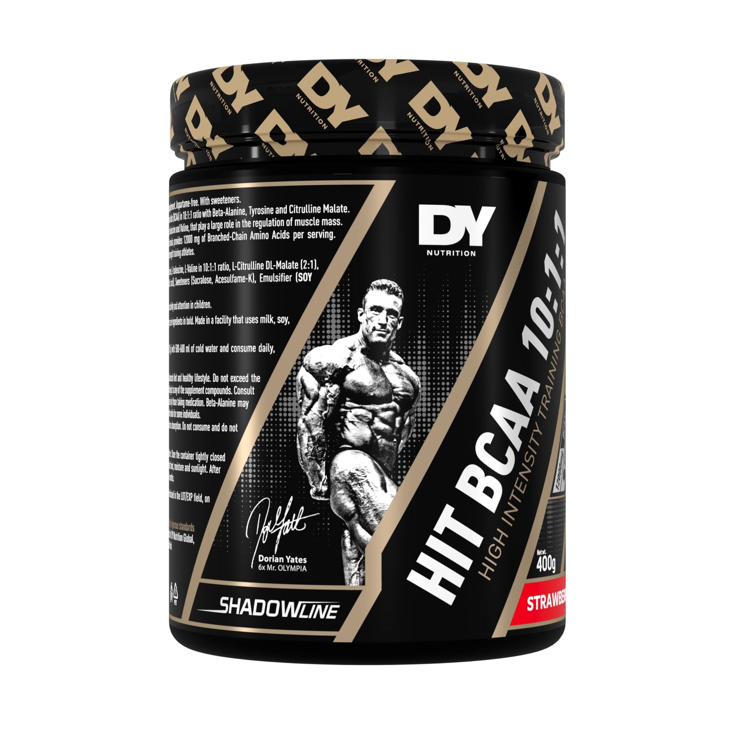 DY Nutrition HIT BCAA 10:1:1 400g, 20 Servings (Strawberry)