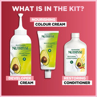 Garnier Nutrisse Permanent Hair Dye, Natural-looking, hair colour result, For All Hair Types, 3.62 Burgundy Garnet
