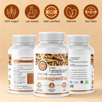Zamzam Wellness Herbs Organic Neem Leaf (Azadirachta Indica) + Ashwagandha 5% Withanolides with Black Pepper | High-Strength Ayurvedic Detox & Skin Cleanse | Immune, Mood & Energy Support | 120 Vegan Adaptogen Capsules