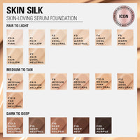 Revolution Beauty London Makeup Revolution, Skin Silk Serum Foundation, Light to Medium Coverage, Contains Hyaluronic Acid, F12.5, 23ml