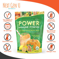 Immune Support Supplement Powder 150g, Superfood Booster for Adults, Vegan Immunity Health Powder for Smoothies, Plant - Based & Gluten Free w/Natural Vitamins & Antioxidants