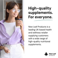 NEW LEAF PRODUCTS L-Tyrosine Supplement 1100mg - Free Form Amino Acid - 120 Vegan Capsules - Fermented High Strength L Tyrosine Supplement - No Artificial Preservatives
