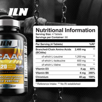 Iron Labs Nutrition BCAA Tablet - BCAAs (360 Tablets) - 2400mg BCAAs per Serving - BCAA Amino Acids with Vitamin D for Normal Muscle Function - Suitable for Vegans & Vegetarians (Pack of 3)