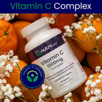 nutriluxe Nutriluxe High Strength Vitamin C 1000mg -120 Capsules - Vitamin C with Acerola Fruit, Rose Hip, Calcium and Magnesium Supplements for Immune System Support Men & Women
