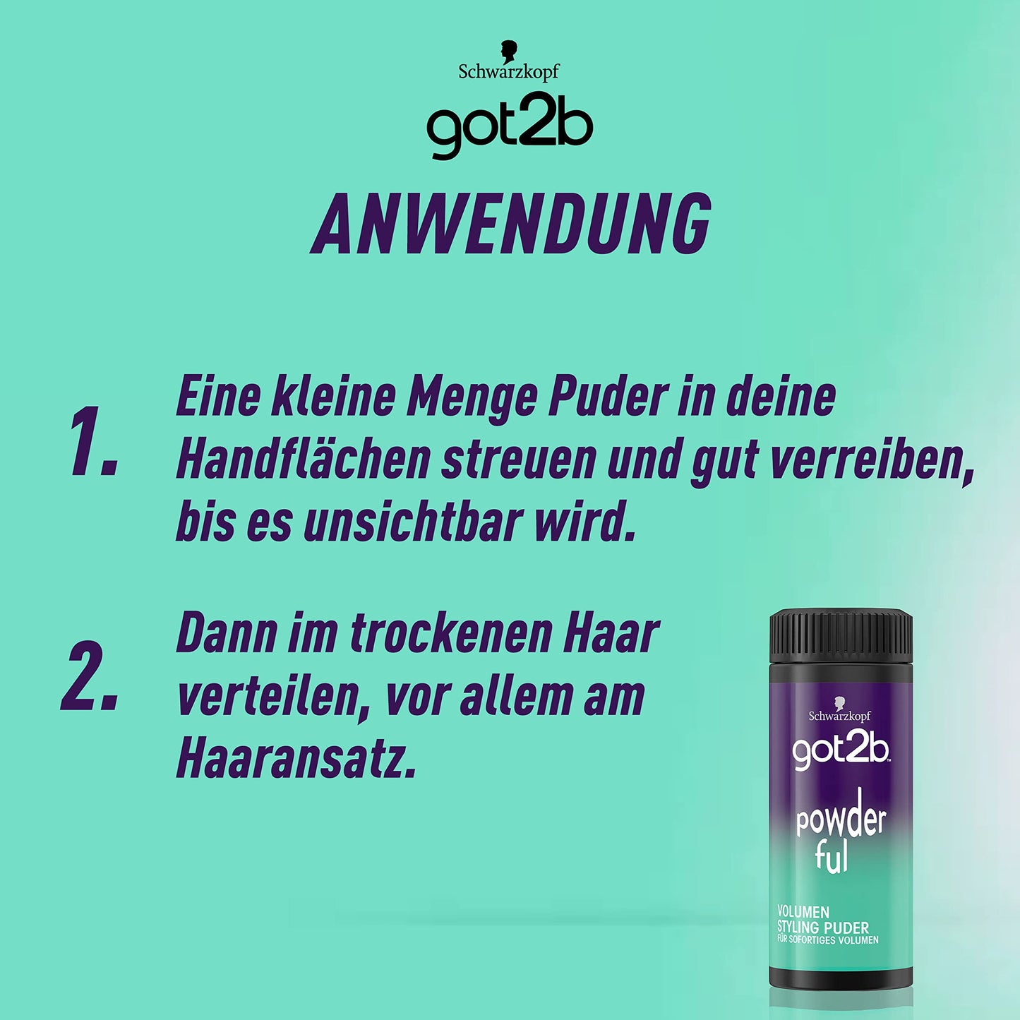 got2b Schwarzkopf Powder'ful Hairline Powder Volume, Pack of 1 (10 gm)