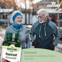 Natures Aid Beetroot 4620mg Supplement - Concentrated High Potency 9240mg Dried Root 1400mg Beetroot Extract - Supports Blood Pressure, Digestion and Detox - Non-GMO, Vegan, Gluten-Free - 60 Capsules