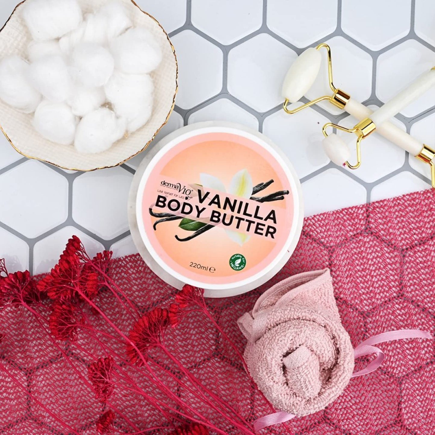Derma V10 Vanilla Body Butter, 220 g