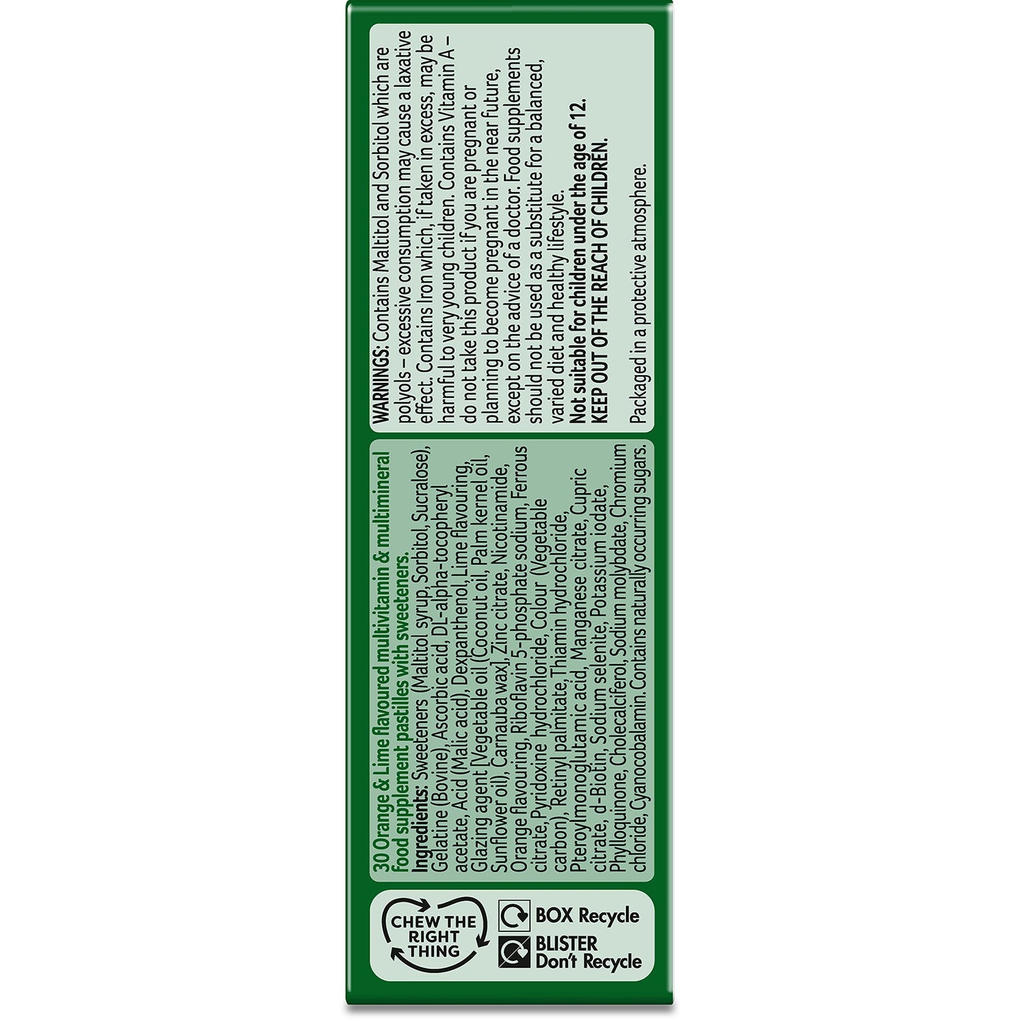 Bassetts Vitamins Bassett's Vitamins Man 50+ Multivitamins & Multiminerals Orange & Lime 30's