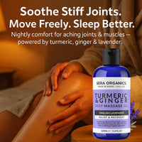 Sera Organics Turmeric Massage Oil for Arthritis, Joint & Muscle | Lavender 100ml