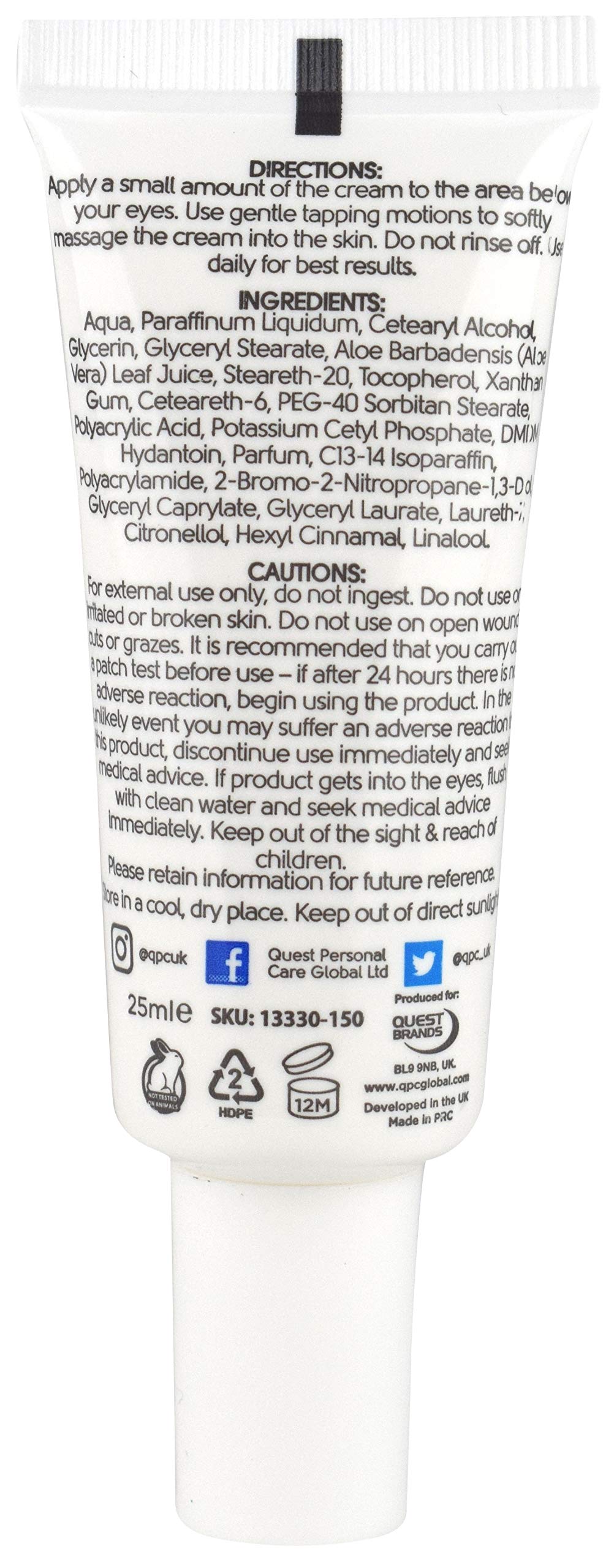 Quest Face Facts Cleansing eye Cream