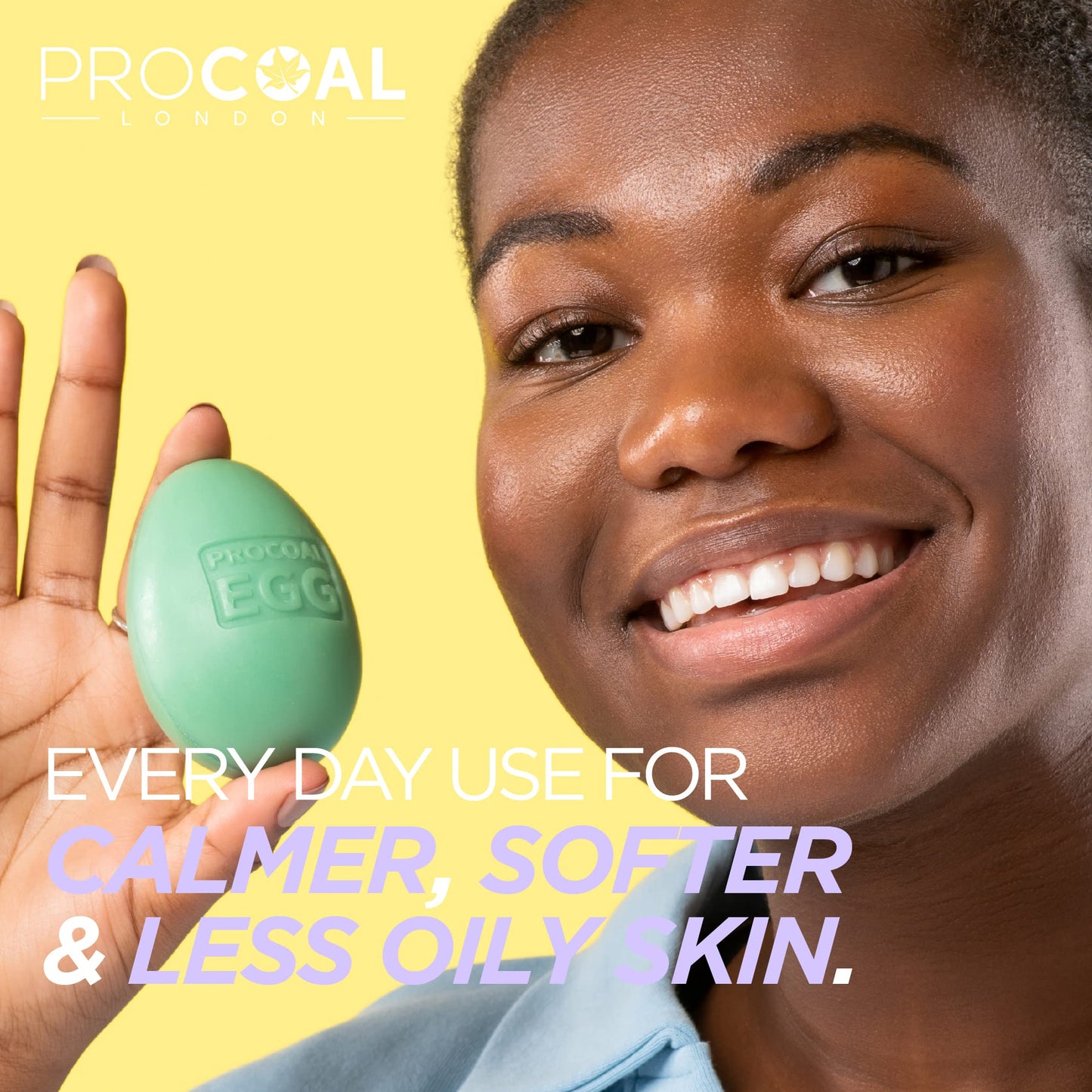 Salicylic Egg, Natural Salicylic Acid Soap 100g by Procoal - Salicylic Acid Face & Body Wash For Combination, Oily, Blemish Prone Complexion, Vegan Face Soap & Cruelty-free