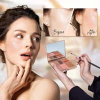 Profusion Cosmetics Full Face Palette Nude, 8 Shade Eye, Face and Lip Palette for Natural and Bold Makeup Looks, Ultimate Makeup Essential for Medium to Deep Complexions, Nude