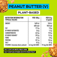 The Protein Ball Co. The Protein Ball Co Peanut Butter Plant Protein Balls - Vegan Snack, Healthy Snacks, Gluten-Free, No Added Sugar - On-the-Go Energy Balls, Box of 10 Bags