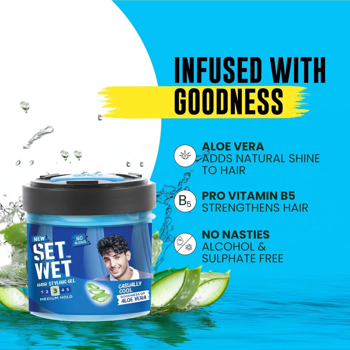 Set Wet Style Hair Gel Cool Hold 50ml