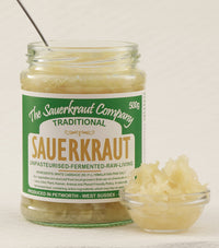 The Sauerkraut Co. Award Winning Traditional Sauerkraut (6x500g). Packed Full of Pro-Gut Living Bacteria (Unpasteurised), Vital Vitamins & Minerals