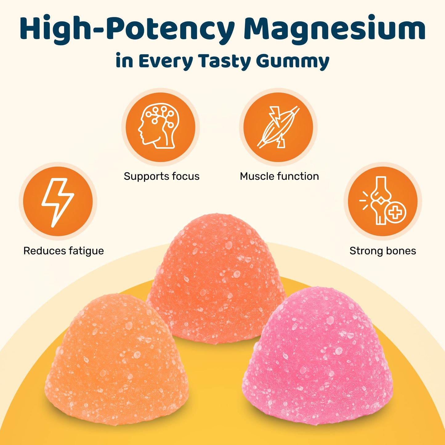 Ultra Lyte Magnesium Citrate Gummies – 336 mg Elemental Magnesium per Serving – 120 Gummies (30 Days) – Gelatin Free Vegan High-Strength Supplement – Tangerine Flavour
