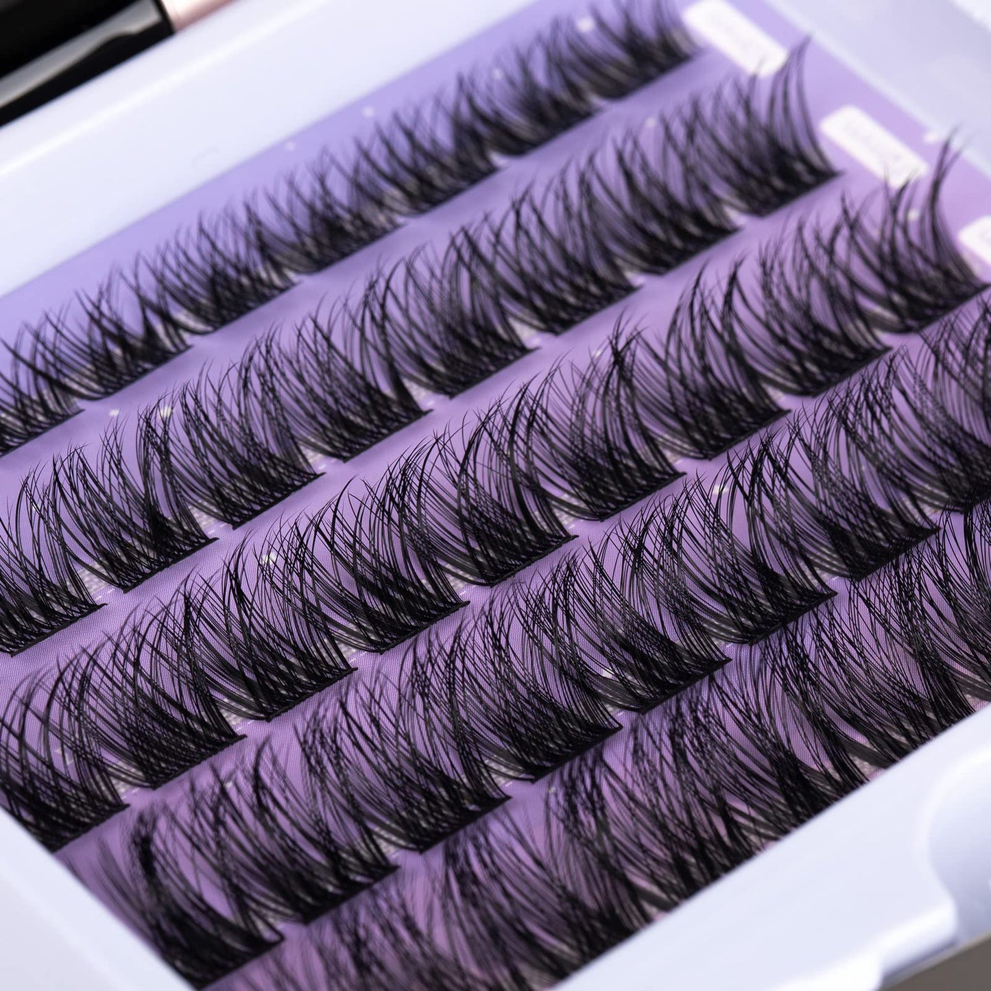 ocean pearl Cluster Lashes, 45 Individual Lash Clusters, Eyelashes DIY at-Home Eyelash Extension, Soft Natural False Eyelashes, 10-16mm, Individual Eyelashes, Lash Extensions Kit with Lash Glue, Eyelash Clusters