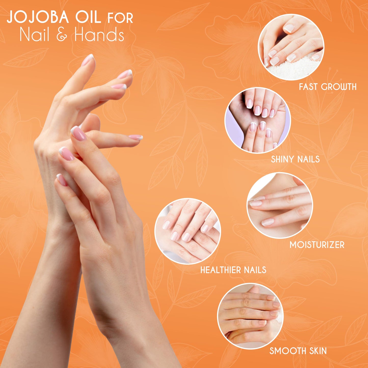 KANZY HAIR AND BEAUTY Kanzy Jojoba Oil Cold Pressed 50ml - 100% Pure Jojoba Oil for Hair, Nails, Eyelash & Eyebrow Growth - Vegan & Cruelty-Free for Skin, Face & Body as Carrier, Massage Oil