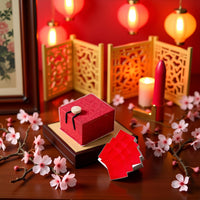 Rosojodg Red Ancient Chinese Lipstick Paper, Lip Gloss Point Lipstick Makeup Rouge Paper with Red Box Women Cosmetic Lips Tool for Beauty and Personal Care