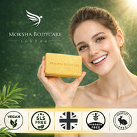 Moksha Tea Tree Acne Soap Bar Face & Body- Acne Blemish Spots Blackheads Cleanser