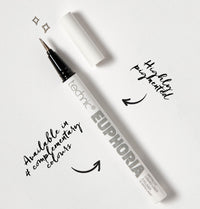 Technic Euphoria Metallic Liquid Liner - Highly Pigmented - Long Lasting - Brush like Tip for Ultimate Precision 0.8ml (Gun Metal)