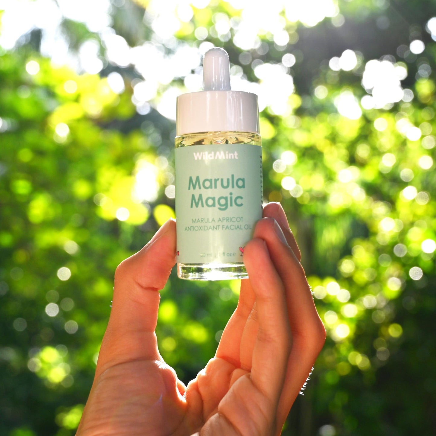 WildMint Marula Magic Natural Face Oil | Softening & Healing Marula Facial Oil for Sensitive, Dry, Mature & Menopause Skin | Reduces Redness & Irritation | UK Made Vegan & Cruelty-Free Skincare | 30ml