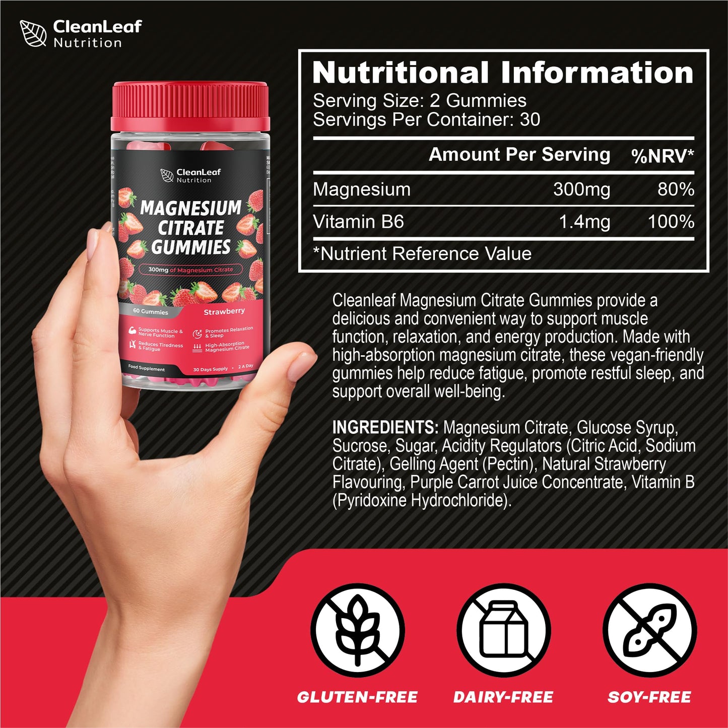 HILLTEN HEALTH Magnesium Citrate Gummies