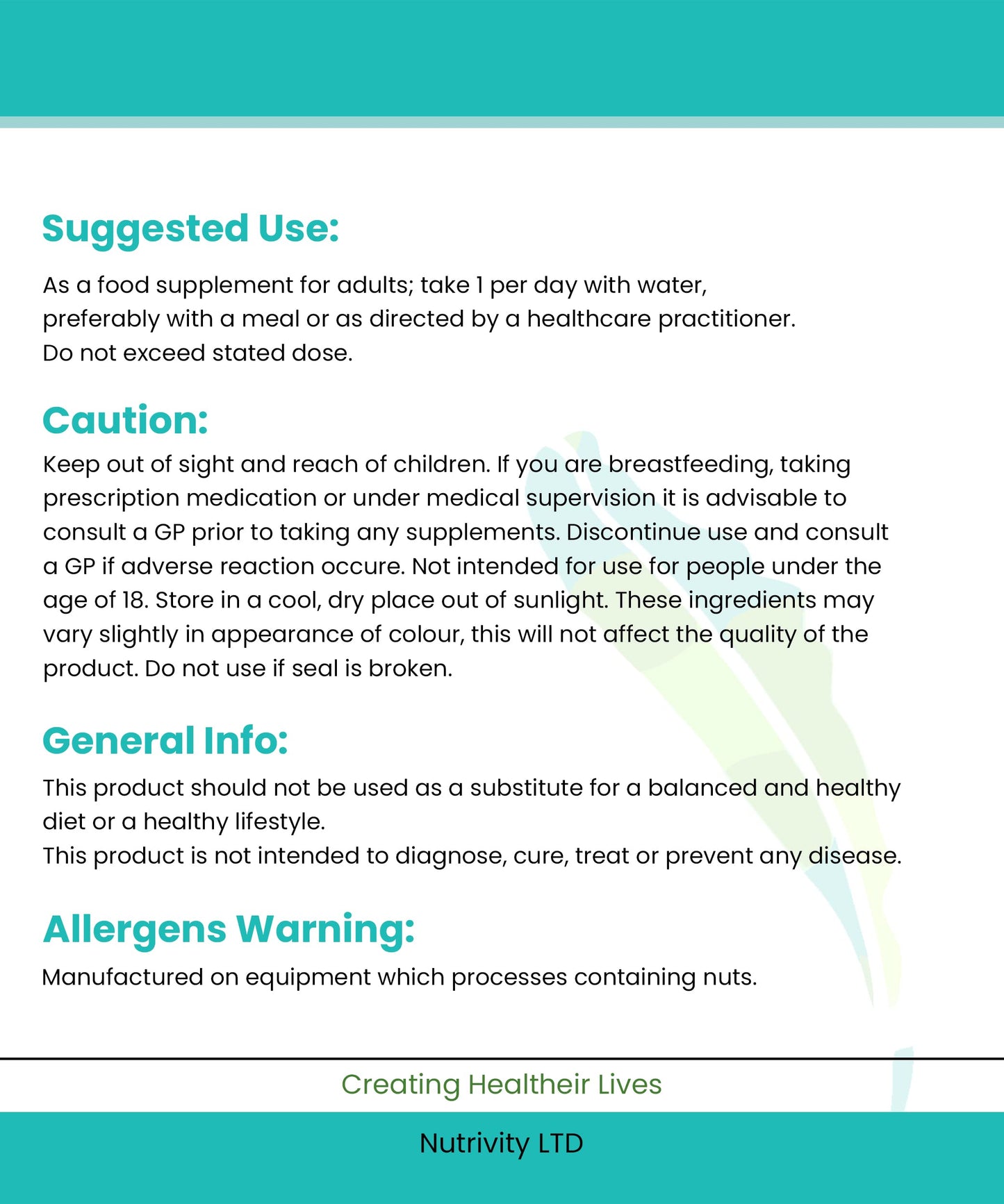 Heavy Metal Detox Supports and Aids Digestive Health Cilantro Coriander 500mg Vegan Capsule Antioxidant Healthy Skin Immune Health Manufactured in The UK by Nutrivity 60 Caps