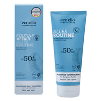 ecoelio eco elio SPF 50+ Face & Body Sunscreen – 200ml "Routine Affair" | Natural Face Sun Cream | Reef Safe, Fragrance-Free, No Octocrylene or Microplastics | Eco Skincare for Sensitive Skin I Organic
