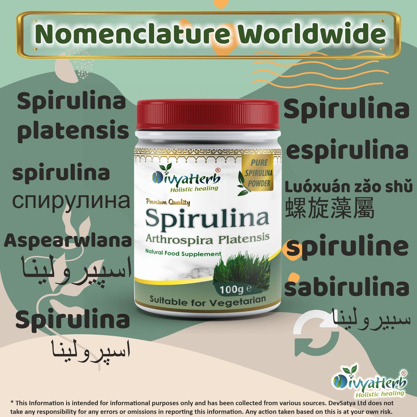 DivyaHerb Spirulina Powder