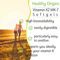 Healthy Origins, Vitamin K2 as MK-7, 100 mcg, 60 Vegetarian Softgels, Laboratory Tested, High Strength, Gluten Free, SOYA Free, Non-GMO
